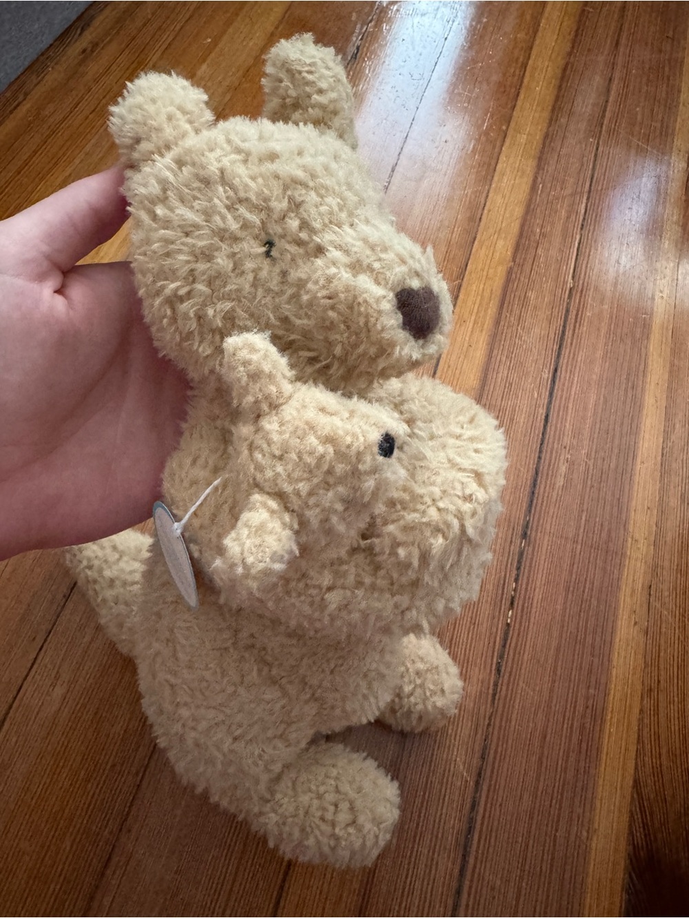 Jellycat NWT Huddles Kangaroo with Baby - Picture 9 of 14